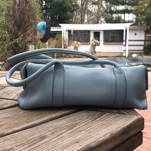 Nine West blue leather handbag !